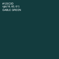 #123C3D - Gable Green Color Image